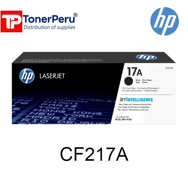 Toner HP 17A Negro CF217A LaserJet Original